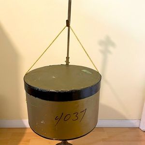 Vintage gold hat box